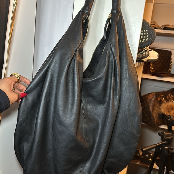 Anthropologie Slouchy Oversized Leather Tote - Picture 11 of 11